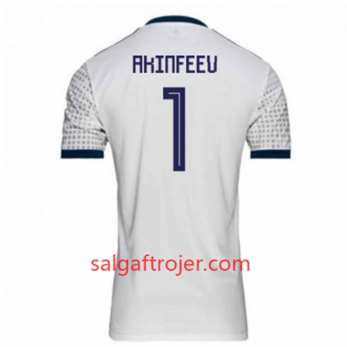 Rusland Fodboldtrøjer Akinfeev 1 Udebanesæt VM 2018 Rusland Fodboldtrøjer Akinfeev 1 Udebanesæt VM 2018